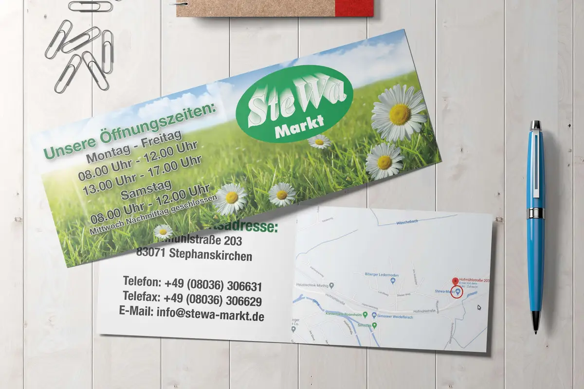 SteWa Markt Stephanskirchen Visitenkarten - modal